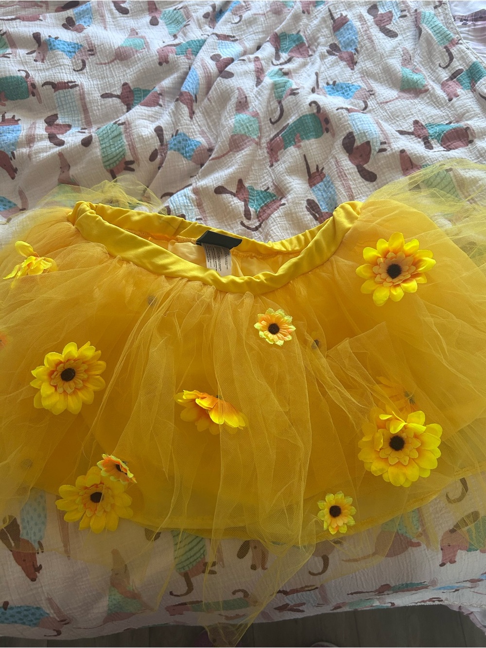 Yellow Sunflower Tutu Skirt Costume
